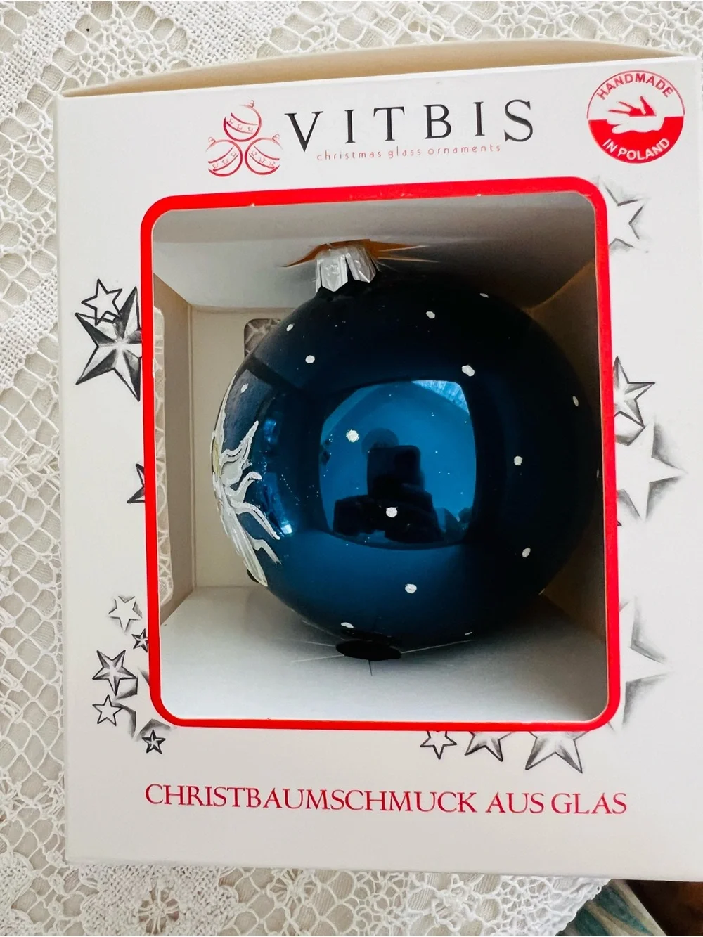 Vitbis hand decorated
